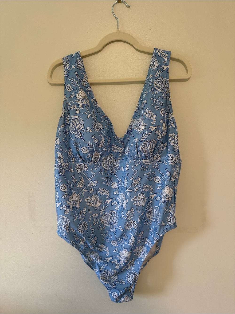 Roller Rabbit Blue Floral One-Piece Bodysuit